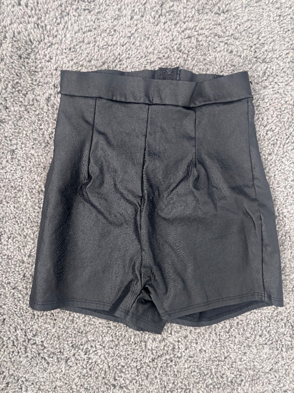 Black Leather Shorts Size Small Windsor